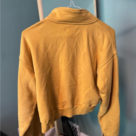 TNA Yellow Cropped Polo Sweatshirt - Picture 4 of 4